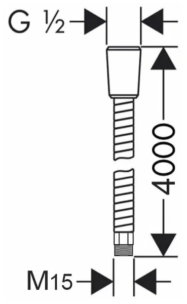 Шланг душевой Lemark (LE8066S), 400 см